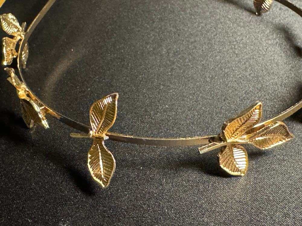 Gold Tone Modest Tiara